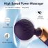 Vibrator masaj cu acumulator și design curbat (negru)
