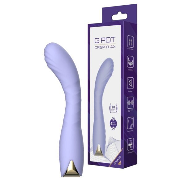 Biu-Biu - vibrator curbat pentru punctul G (mov)