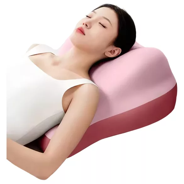 Magic Pillow - Pernă cu spumă de memorie și suport pentru dildo - roz