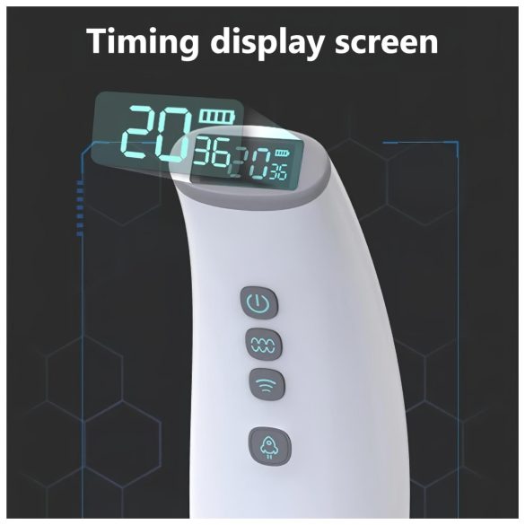 Lonely - masturbator automat cu funcție de încălzire și sunet - alb