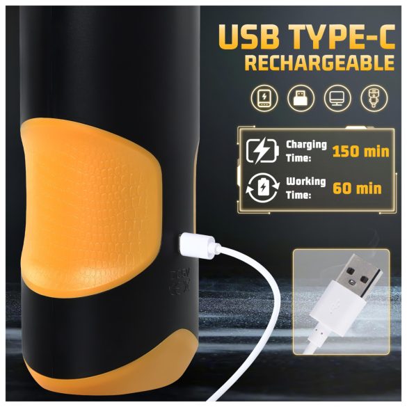 Lonely - masturbator automat rotativ - negru