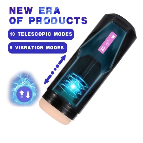 Lonely - masturbator automat cu vibrații - negru