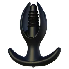 Kangvo - dop anal cu nervuri, gonflabil, magnetic (negru)