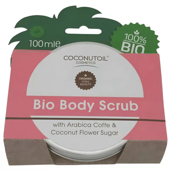 Coconutoil - scrub corporal cafea și zahăr de cocos - 100ml