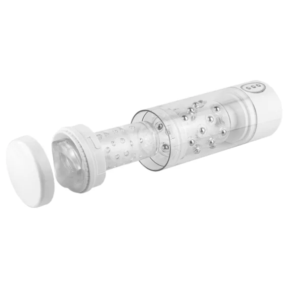 PDX Roto-Bator - masturbator oral cu vibrații - alb