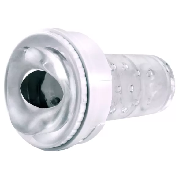 PDX Roto-Bator - masturbator oral cu vibrații - alb