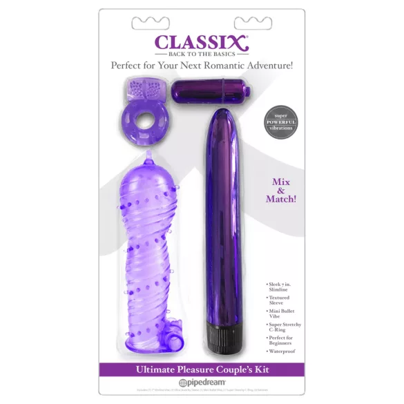 Classix - set vibratoare pentru cupluri - mov