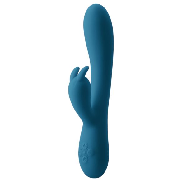 Vibrator Luv Bunny Inya - turcoaz, cu stimulator clitoridian reîncărcabil