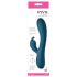Vibrator Luv Bunny Inya - turcoaz, cu stimulator clitoridian reîncărcabil