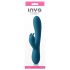 Vibrator Luv Bunny Inya - turcoaz, cu stimulator clitoridian reîncărcabil