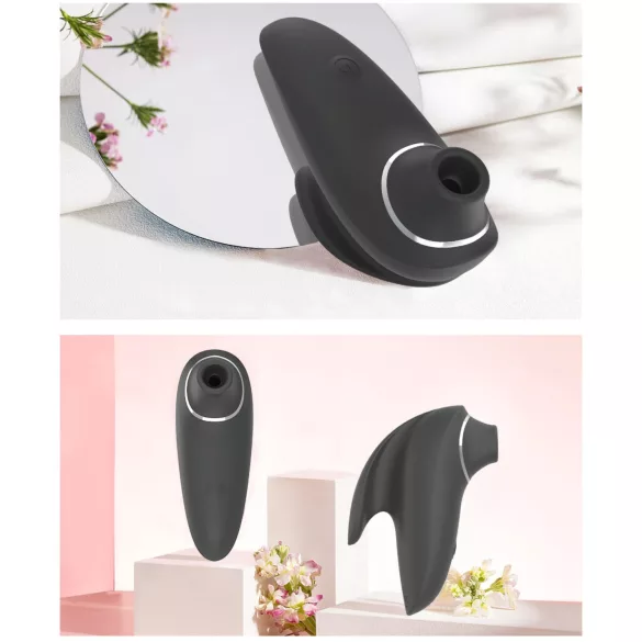 AlvUp - vibrator pentru stimularea clitorisului cu unde de aer - negru