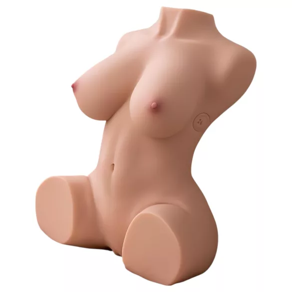 XISE Dania - masturbator tip torzo cu funcție de împingere - nuanță naturală