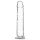 Addiction Crystal - dildo ventuză (transparent) - 18cm