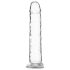 Addiction Crystal - dildo ventuză (transparent) - 18cm