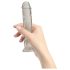 Addiction Crystal - dildo ventuză (transparent) - 18cm