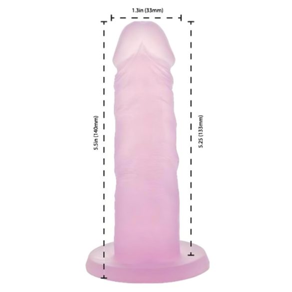 Addiction Coctails - dildo cu ventuză - silicon roz