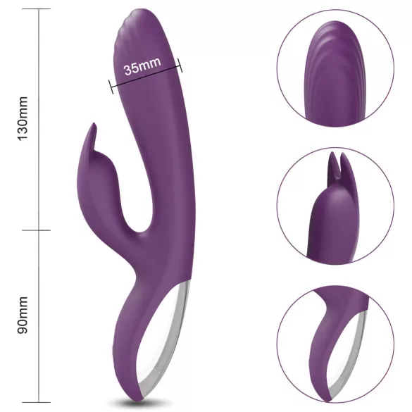 AlvUp - vibrator tip iepuraș pentru punctul G - mov