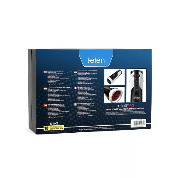 LETEN SM FUTURE PRO - masturbator electric cu încălzire și mișcare sus-jos
