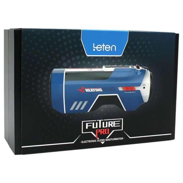 Leten SM Future Pro - masturbator futuristic cu rețea, sunete, strângere, încălzire (albastru)