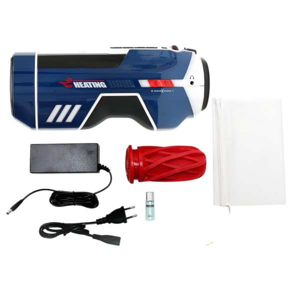 Leten SM Future Pro - masturbator futuristic cu rețea, sunete, strângere, încălzire (albastru)