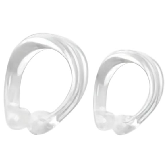 Inele din silicon pentru gland - întârziere ejaculare (transparent)