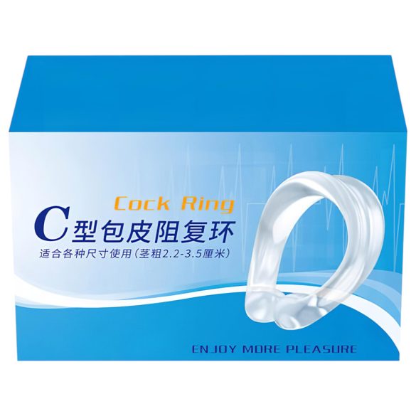 Inel din silicon pentru întârzierea ejaculării (transparent)