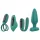 Sex HD - set vibrator rechargeabil cu telecomandă 4 piese verde