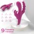 Vibrator triplă acțiune Joker - reîncărcabil, rezistent la apă (mov)