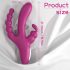 Vibrator triplă acțiune Joker - reîncărcabil, rezistent la apă (mov)