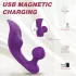 Sex HD Chomper - vibrator dublu rezistent la apă - clitoris și anal - mov