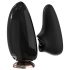Vibrator negru cu efect de încălzire și oglindă HD