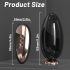 Vibrator negru cu efect de încălzire și oglindă HD