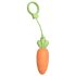 Vibrator "Morcov" HD - portocaliu intens