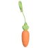 Vibrator "Morcov" HD - portocaliu intens