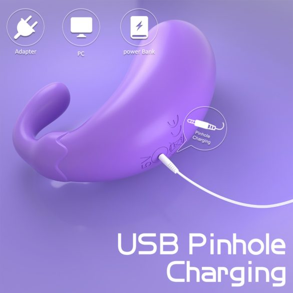 Sex HD - ou vibrator formă vinete - mov