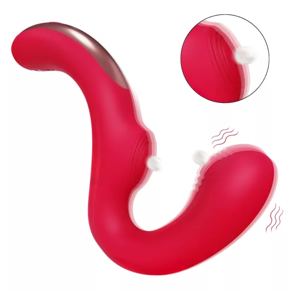 SEX HD Genie - Vibrator punct G și clitoris - roșu