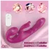 SEX HD Co-op Bliss - vibrator strap-on cu braț pentru clitoris - silicon mov