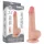 Lovetoy - dildo realist cu testicule - dublu strat - 20 cm - culoare naturală