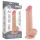 Lovetoy - dildo cu testicule - dublu strat - 20,8cm - culoare naturală