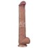 Lovetoy - dildo XXL cu dublu strat - 36,5 cm - (natural)