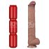 Lovetoy - dildo XXL cu dublu strat - 36,5 cm - (natural)
