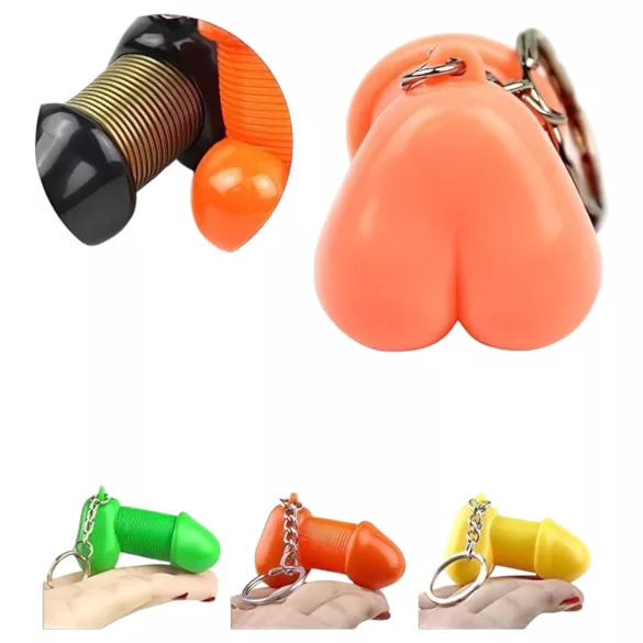 Roomfun - breloc amuzant în formă de penis, cadou erotic (mov)