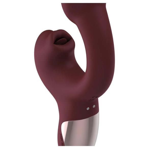 Magic Motion Magic Ponder - Vibrator 2în1 cu braț pentru clitoris - bordo