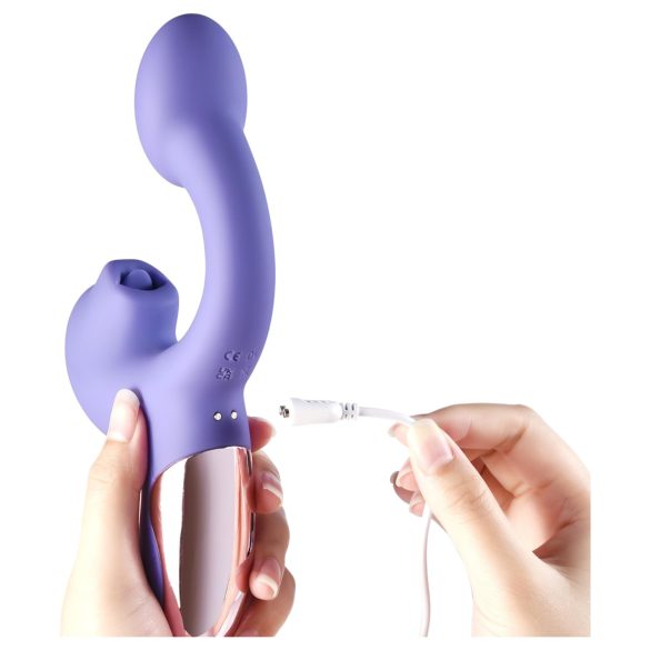 Magic Motion Magic Ponder - vibrator 2 în 1 cu braț pentru clitoris - mov