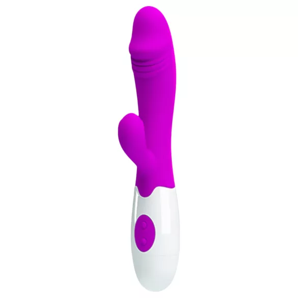 Pretty Love Snappy - vibrator G-punct impermeabil cu braț clitoridian (mov)