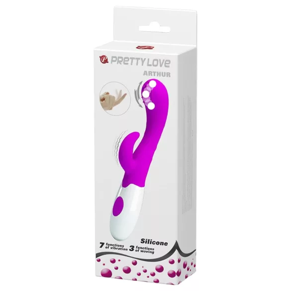 Pretty Love Arthur - vibrator pentru punctul G cu cap rotativ - silicon mov
