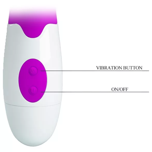 Pretty Love Arthur - vibrator pentru punctul G cu cap rotativ - silicon mov