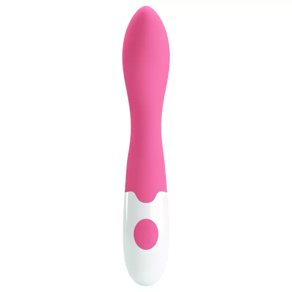 Pretty Love Bishop - vibratoare punctul G rezistent la apă - silicon roz-alb