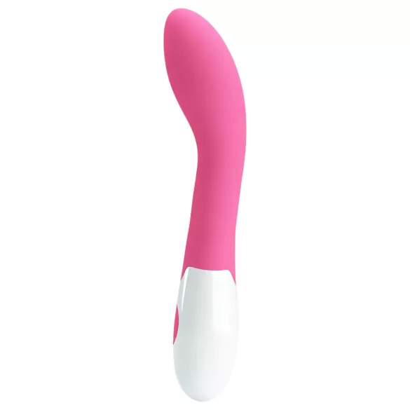Pretty Love Bishop - vibratoare punctul G rezistent la apă - silicon roz-alb