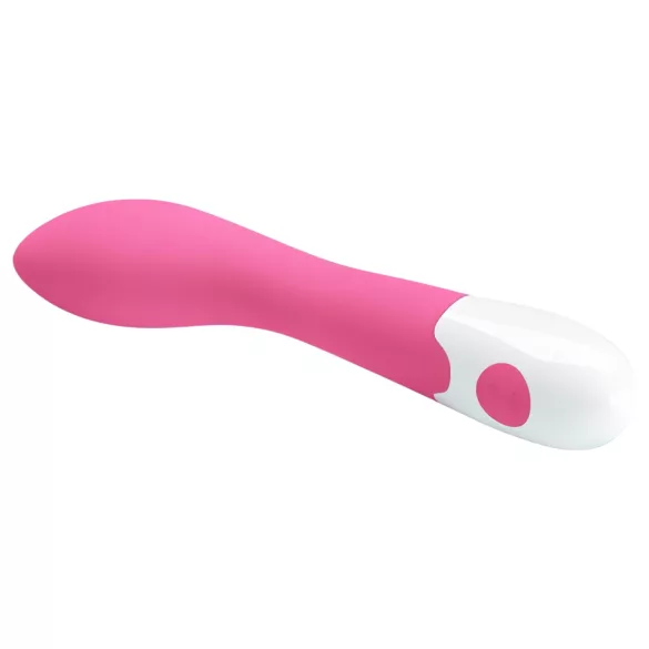 Pretty Love Bishop - vibratoare punctul G rezistent la apă - silicon roz-alb